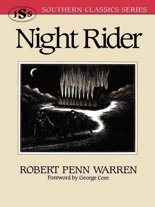 Title details for Night Rider by Robert Penn Warren - Available